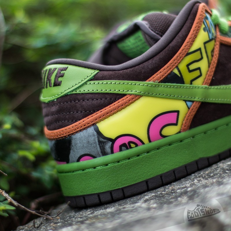 Nike Dunk Low Prm Dls SB QS Safari/ Altitude Green- Barbeque Brown