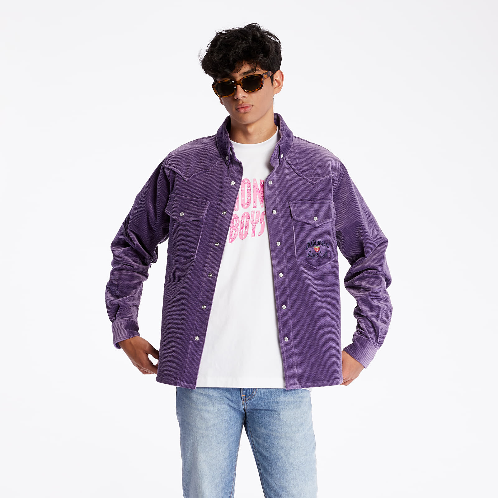Košele Billionaire Boys Club Corduroy Shirt Purple