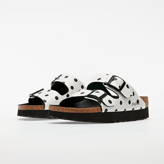Women's shoes Birkenstock Arizona Pap White/ Black Dots Footshop