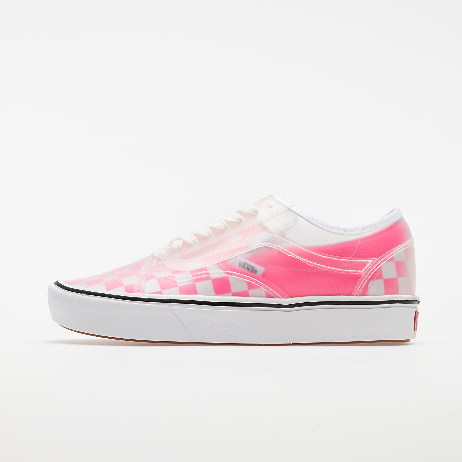 Pánske tenisky a topánky Vans ComfyCush Slip-Skool (Checkerboard) Pink/ True White