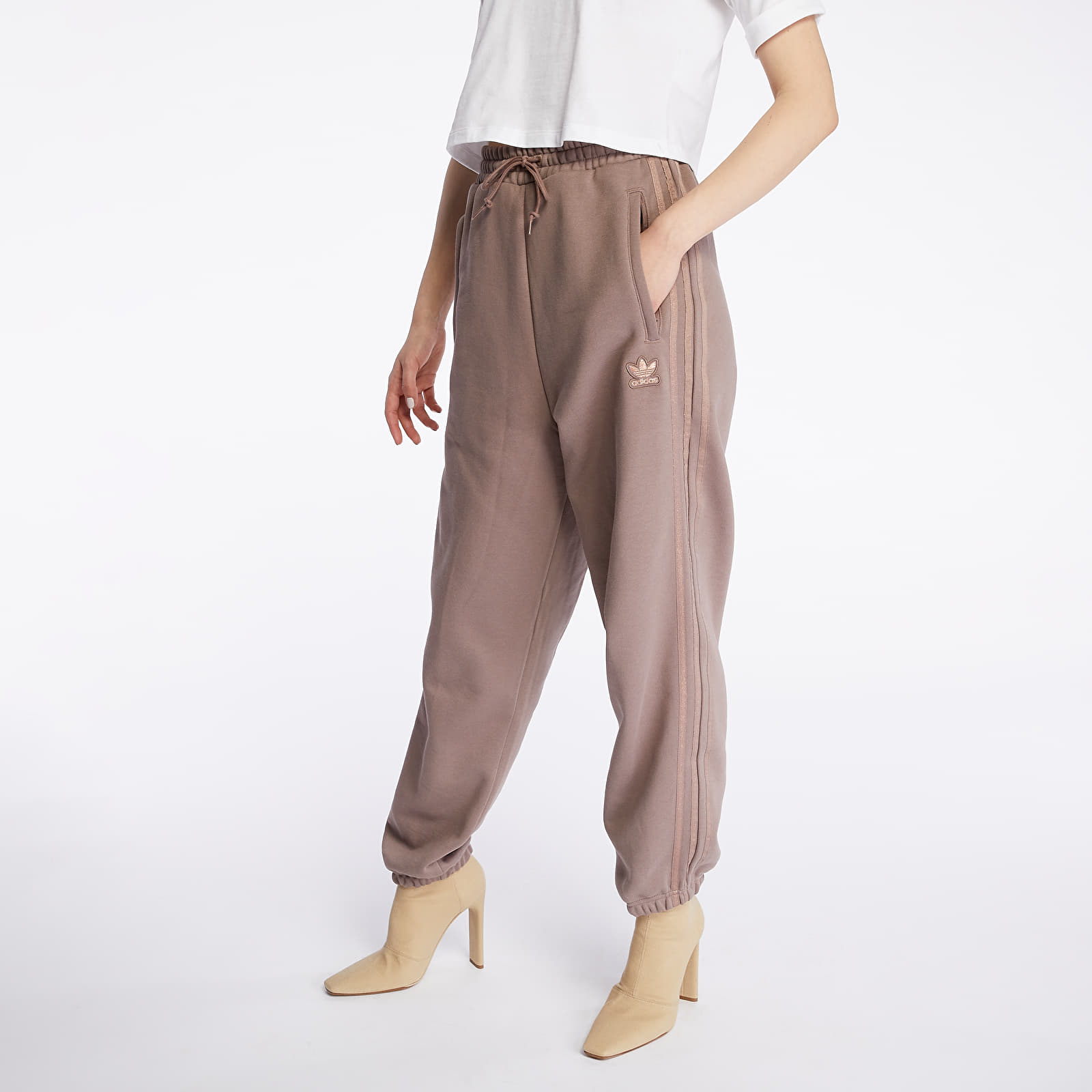 Hosen adidas Cuffed Pants Trace Brown