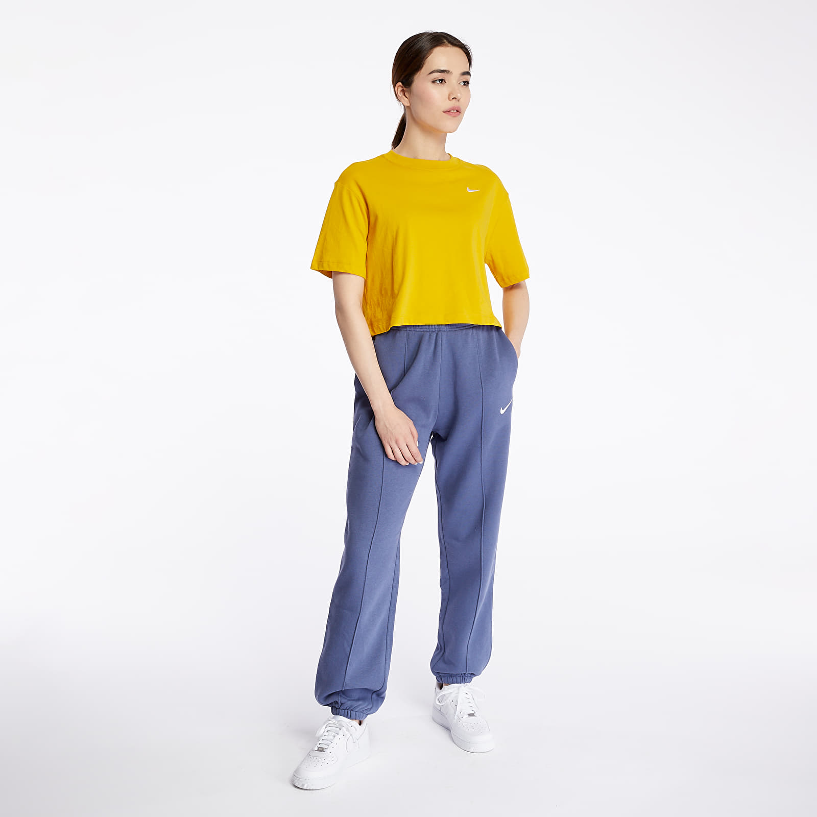 Pantaloni Nike Sportswear Fleece Trend Pants Diffused Blue/ White