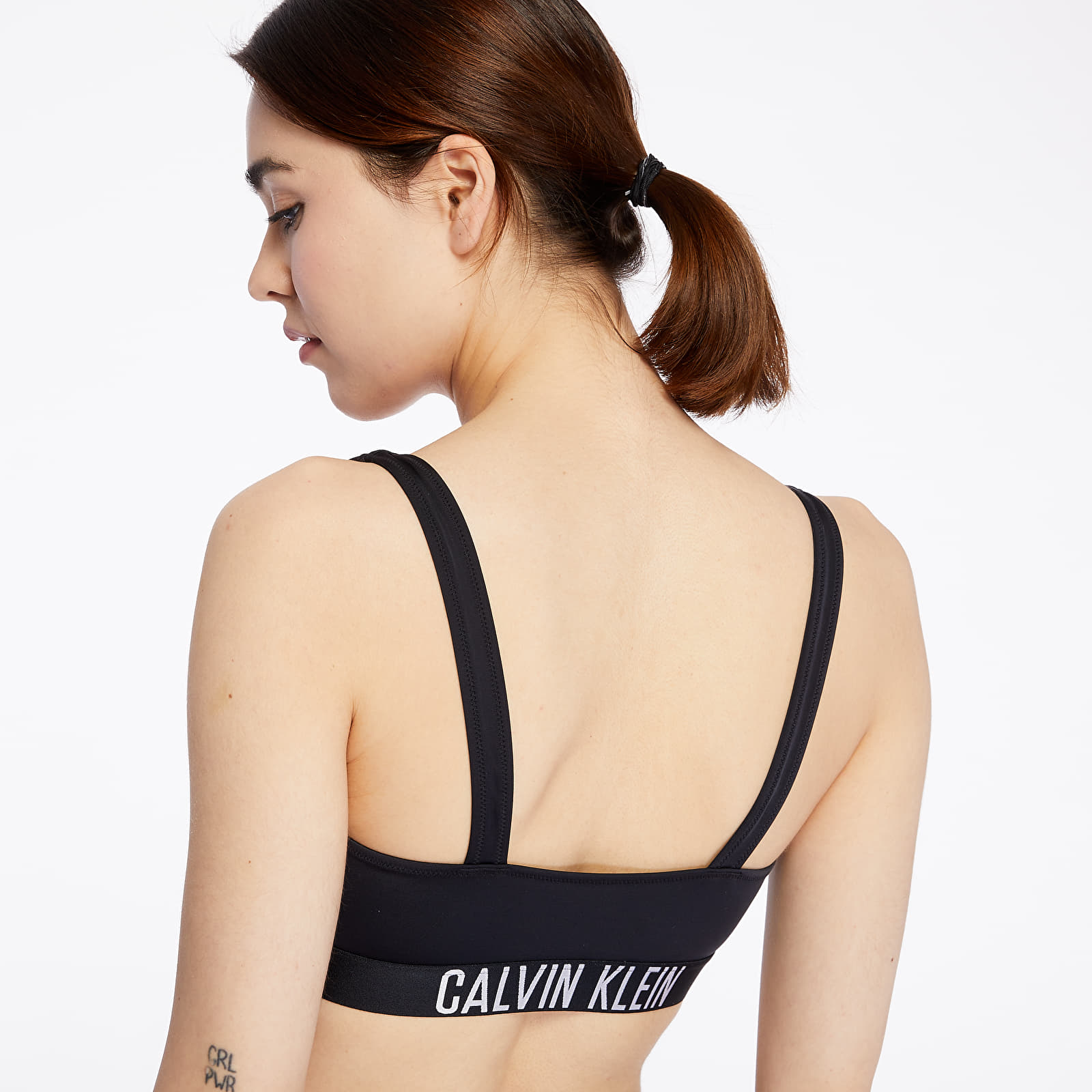 Swimsuit Calvin Klein Cut Out Swim Bralette Black
