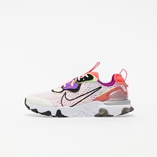 Kids sneakers and shoes Nike React Vision GS Summit White Black Barely Volt Footshop