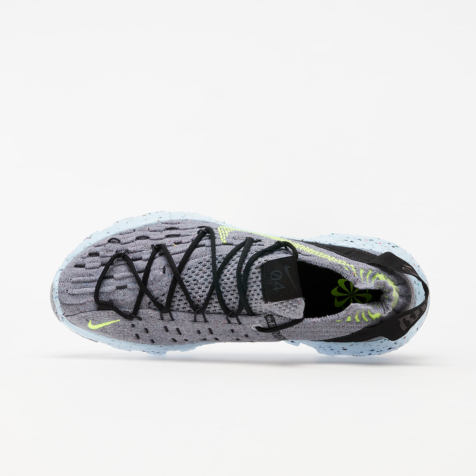 Women's shoes Nike W Space Hippie 04 Grey/ Volt-Black-Dk Smoke Grey
