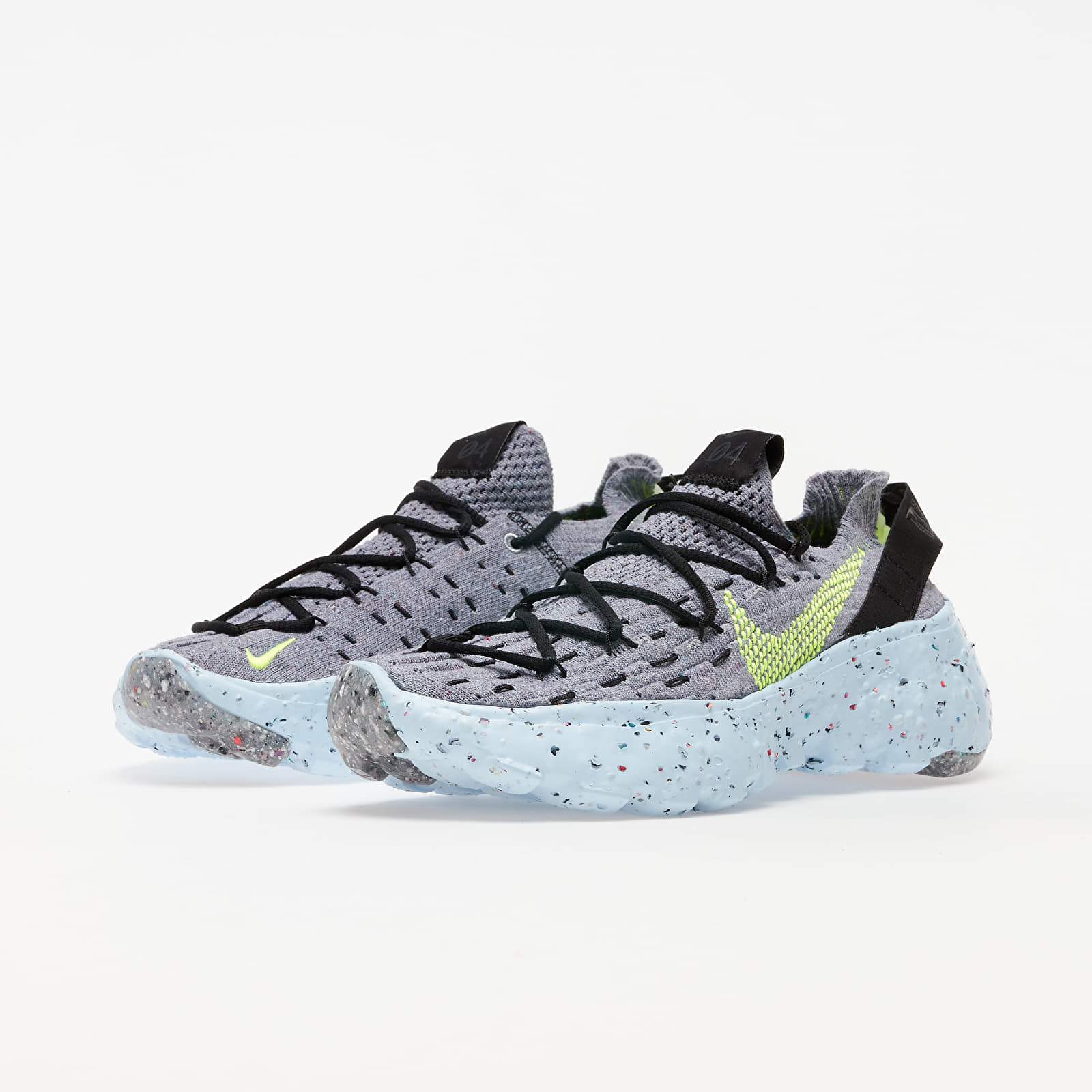 Women's shoes Nike W Space Hippie 04 Grey/ Volt-Black-Dk Smoke Grey