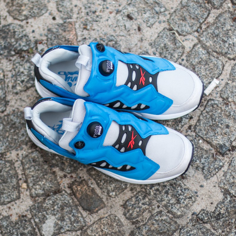 Men's shoes Reebok Instapump Fury Road Steel/ Echo Blue/ Red Rush