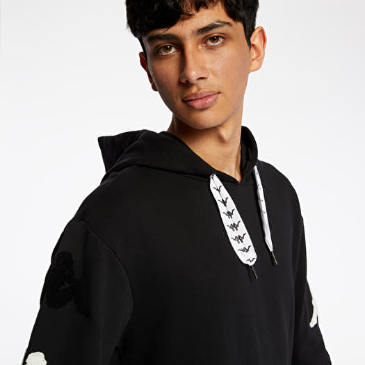 Hoodies and sweatshirts Kappa Authentic Sand Charice Hoodie Black White Antique Footshop