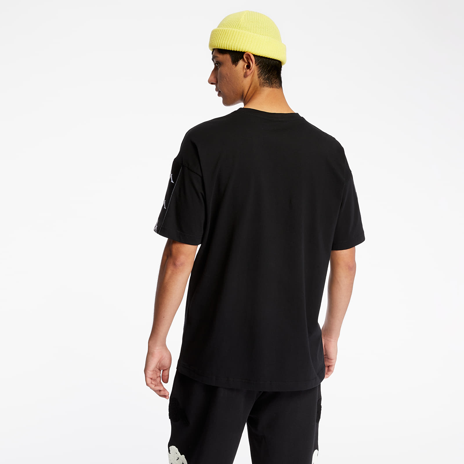 Trička Kappa 222 Banda 10 Cozy Tee Black/ White