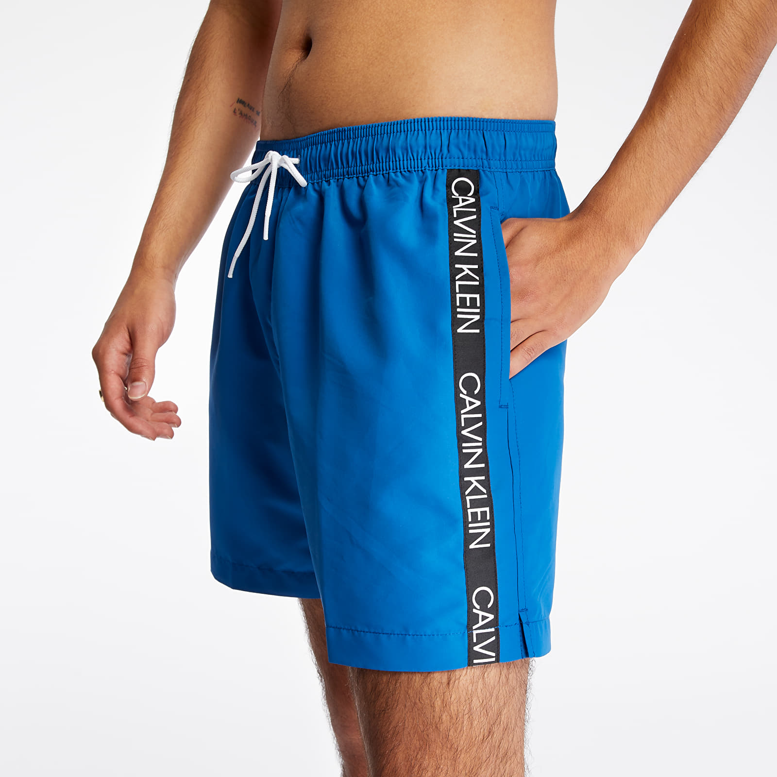 Swimsuit Calvin Klein Medium Drawstring Swim Shorts Snorkel Blue