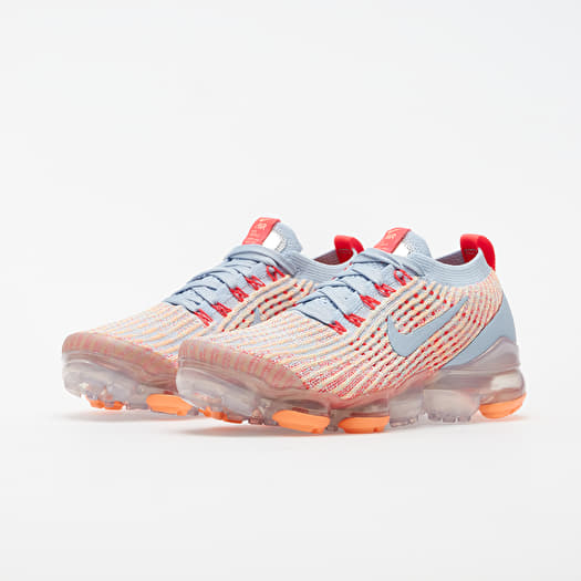 Women s shoes Nike W Air Vapormax Flyknit 3 Hydrogen Blue Hydrogen Blue Orange Pulse Footshop