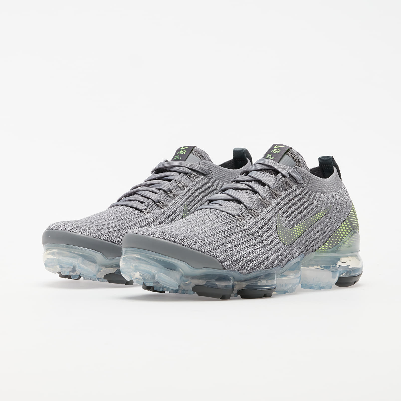 Férfi cipők Nike Air Vapormax Flyknit 3 Particle Grey/ Ghost Green-Iron Grey