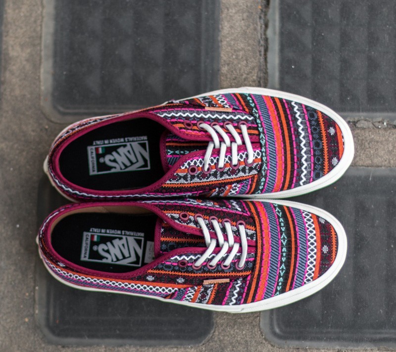 Zapatillas mujer Vans Authentic California Italian Weave Cordovan/ Multi