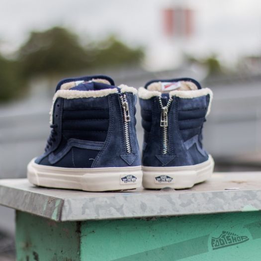 Vans Sk8 Hi Zip T.O. Mountain Edition California Patriot Blue Fleece