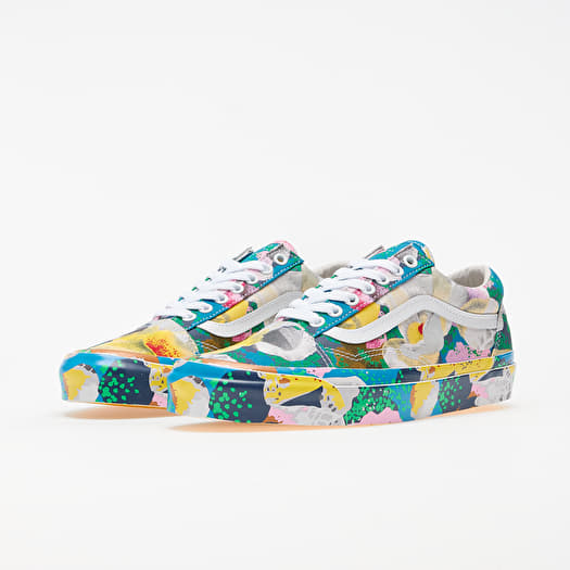Men s shoes KENZO x Vans Vault OG Old Skool LX Floral Yellow True White Footshop