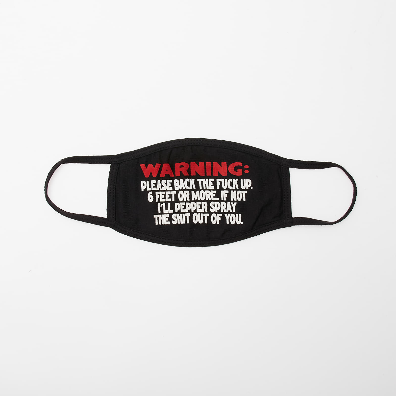 Accessories Chinatown Market Warning Face Mask Black