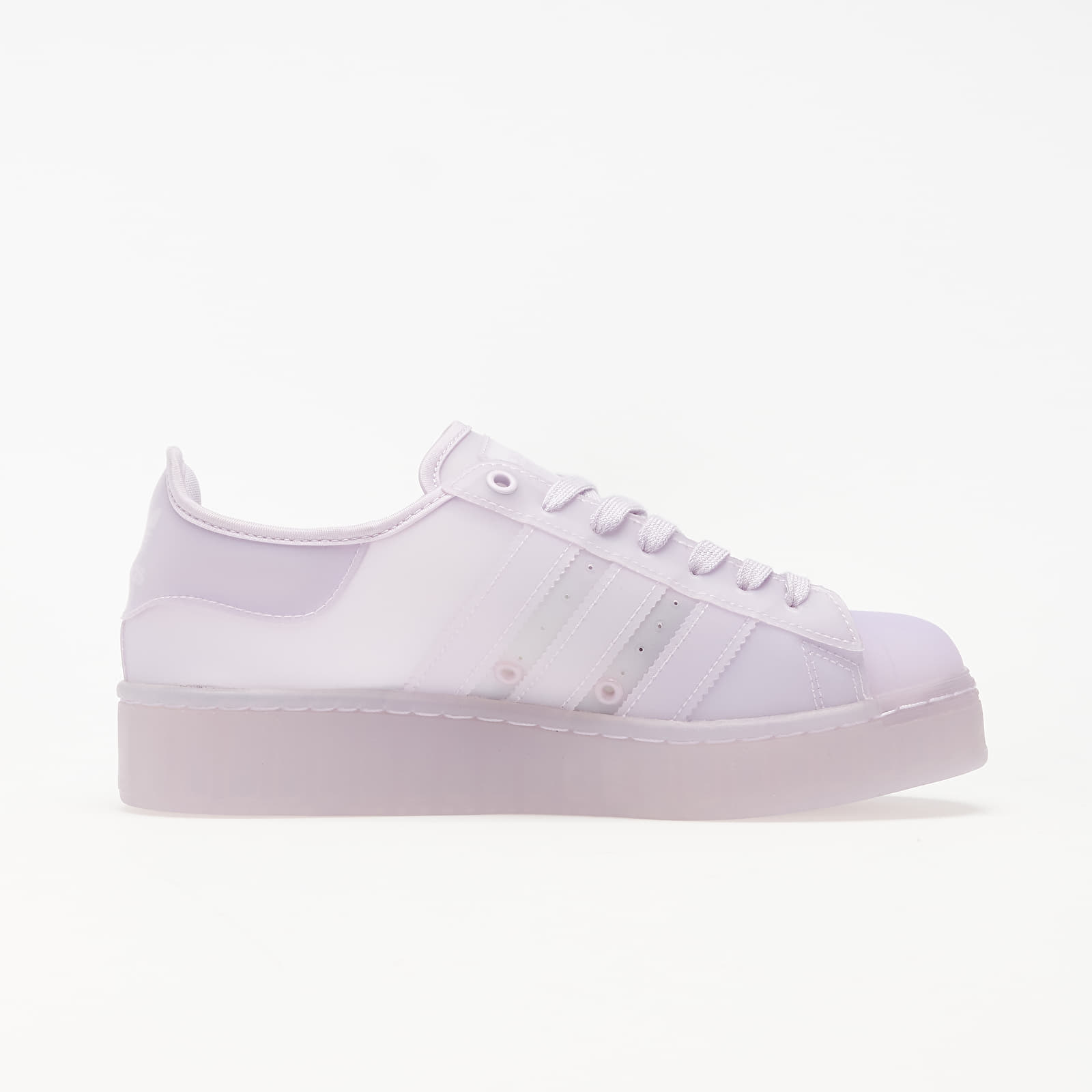 Originals superstar trainers in white and lilac store