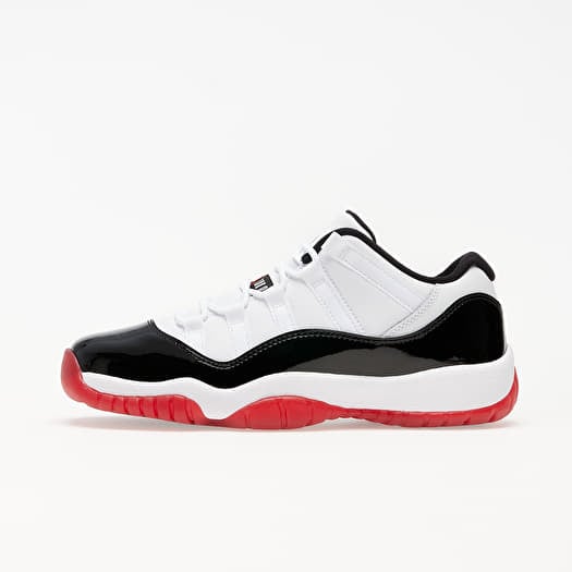 Kids sneakers and shoes Jordan Air 11 Retro Low GS White University Red Black True Red Footshop