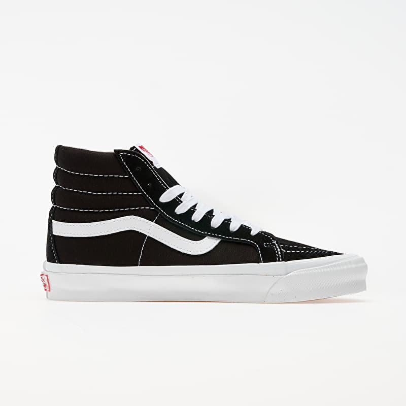 Men's shoes Vans Vault OG SK8-Hi LX (Suede/ Canvas) Black/ Trwht