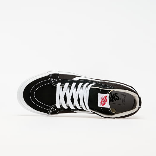 Vans sk8 hi black canvas hotsell