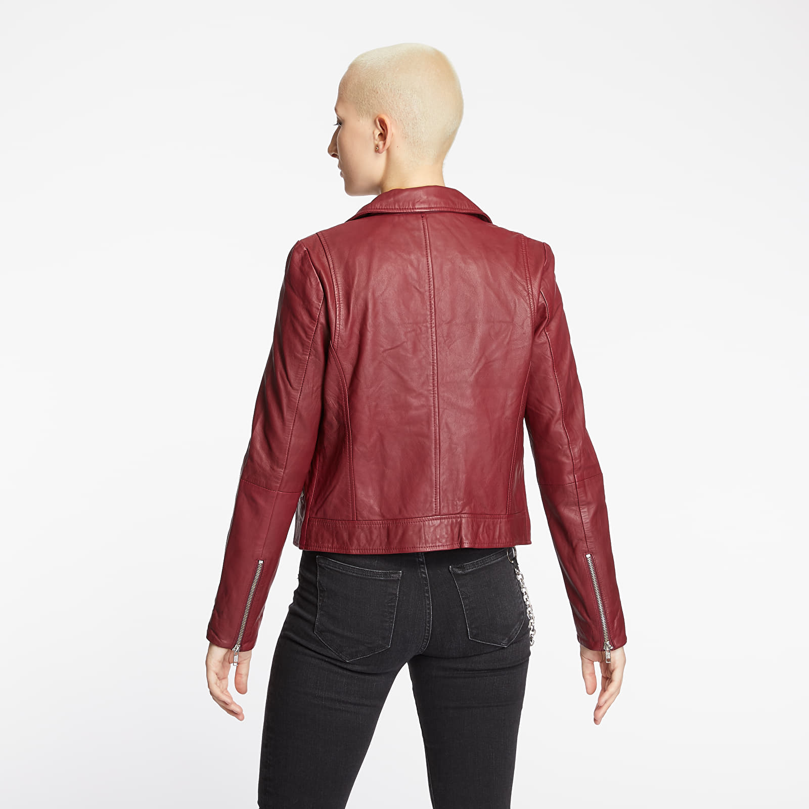 Bundy SELECTED W Marlen Lamb Leather Jacket Tawny Port