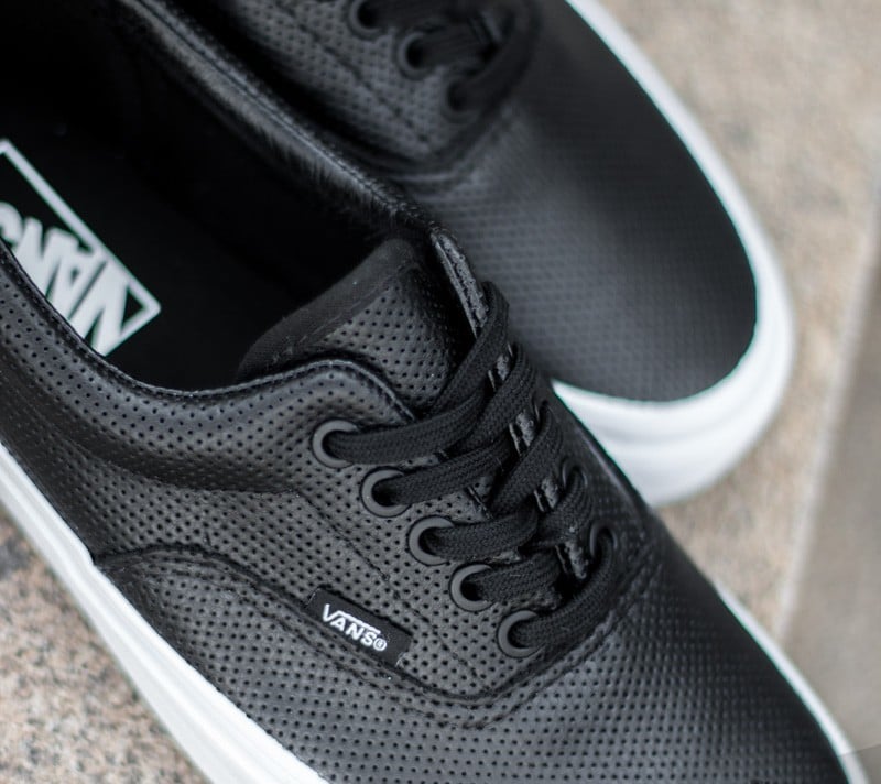 Vans era black clearance leather