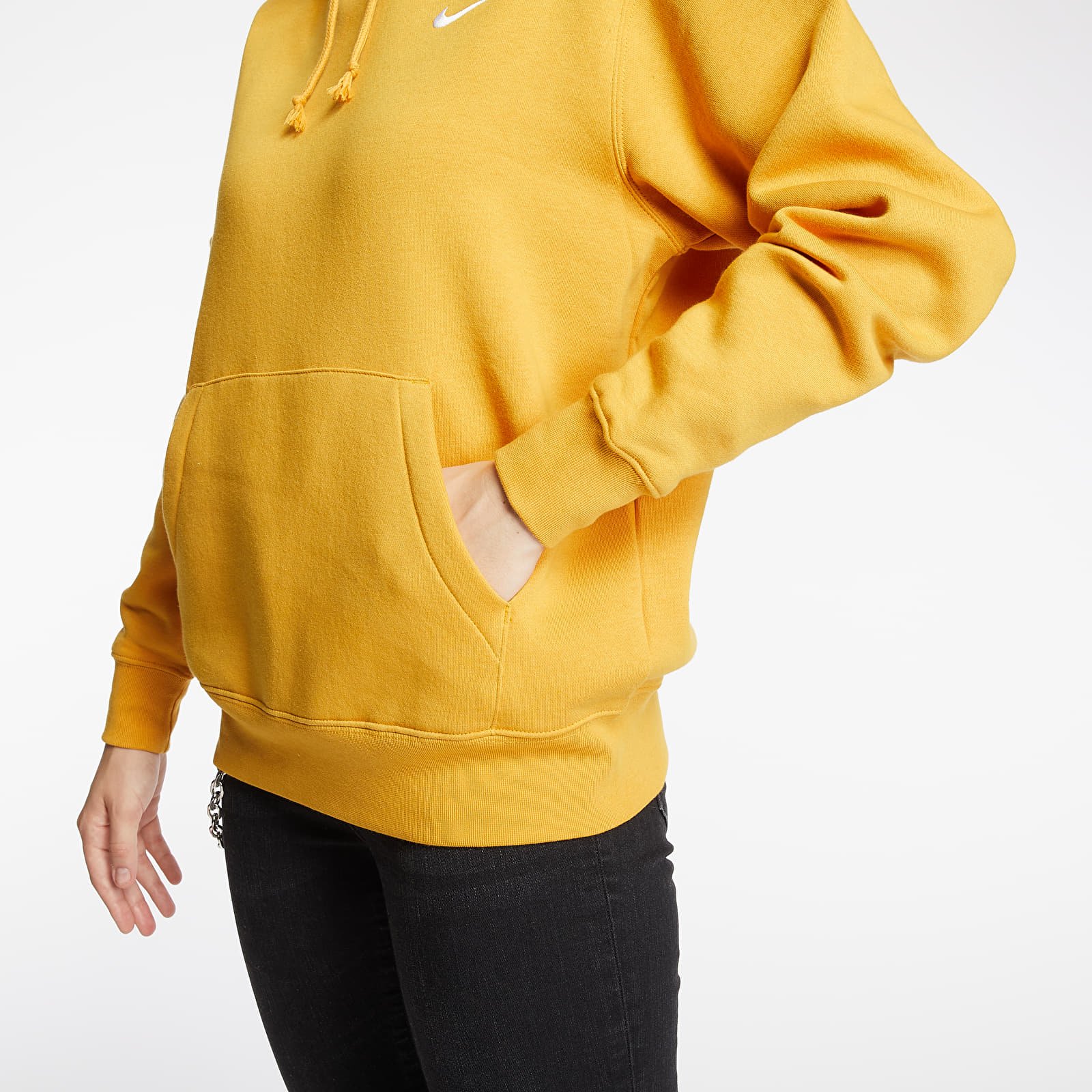 Yellow nike hoodie womens sale