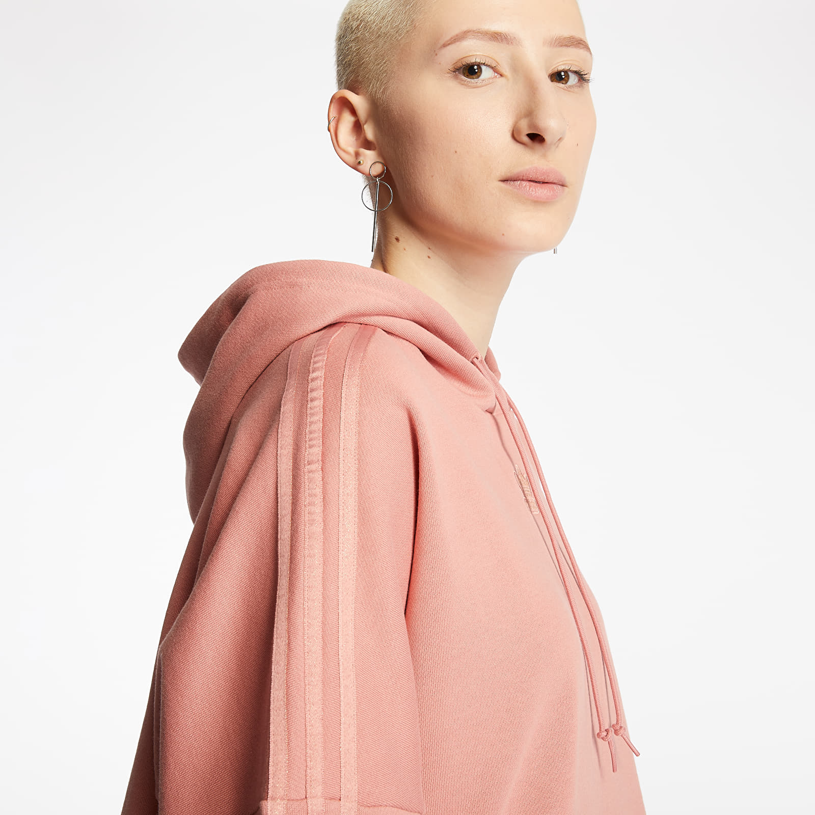 Hoodies and sweatshirts  adidas Cropped Hoodie Ash Pink