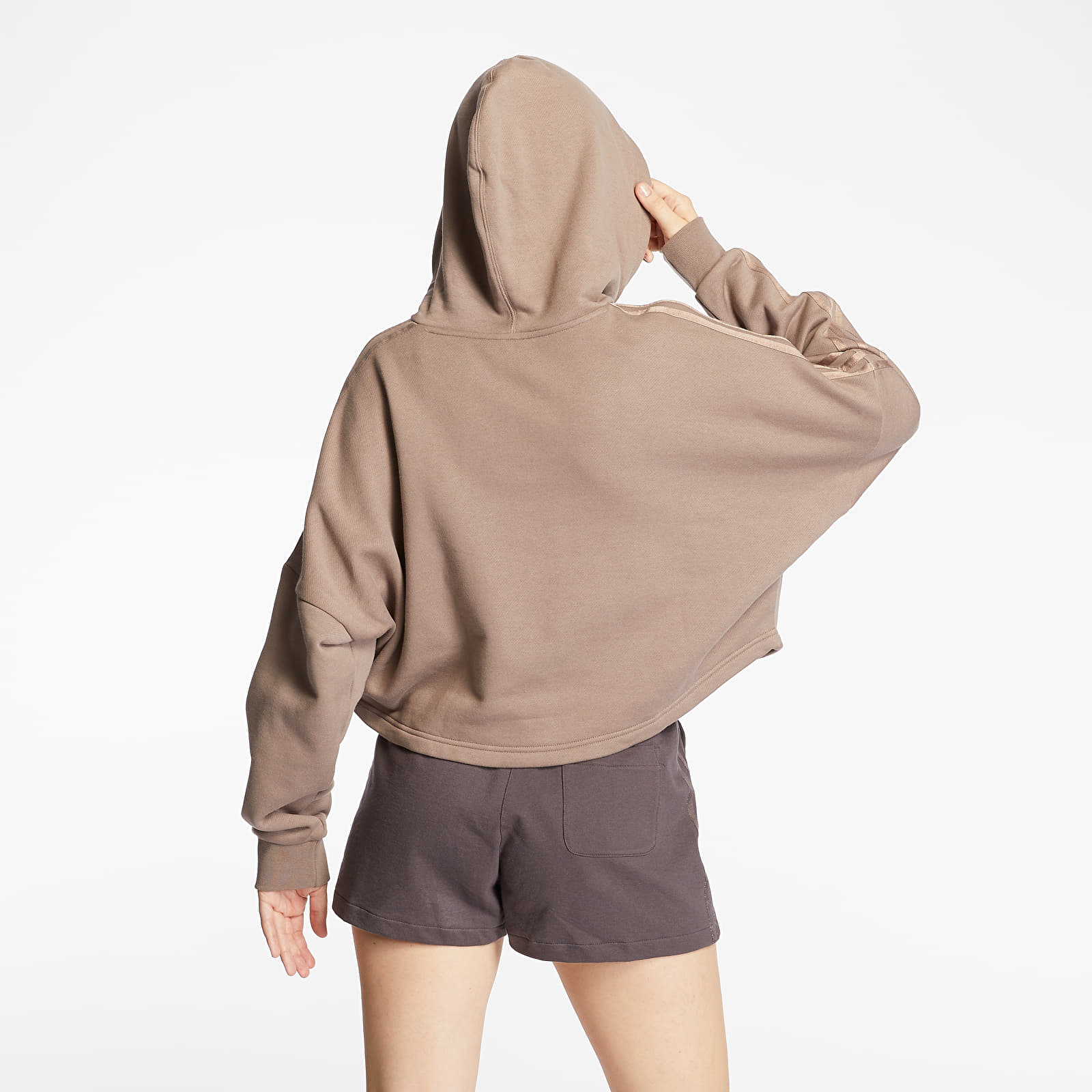 Sudaderas adidas Cropped Hoodie Trace Brown