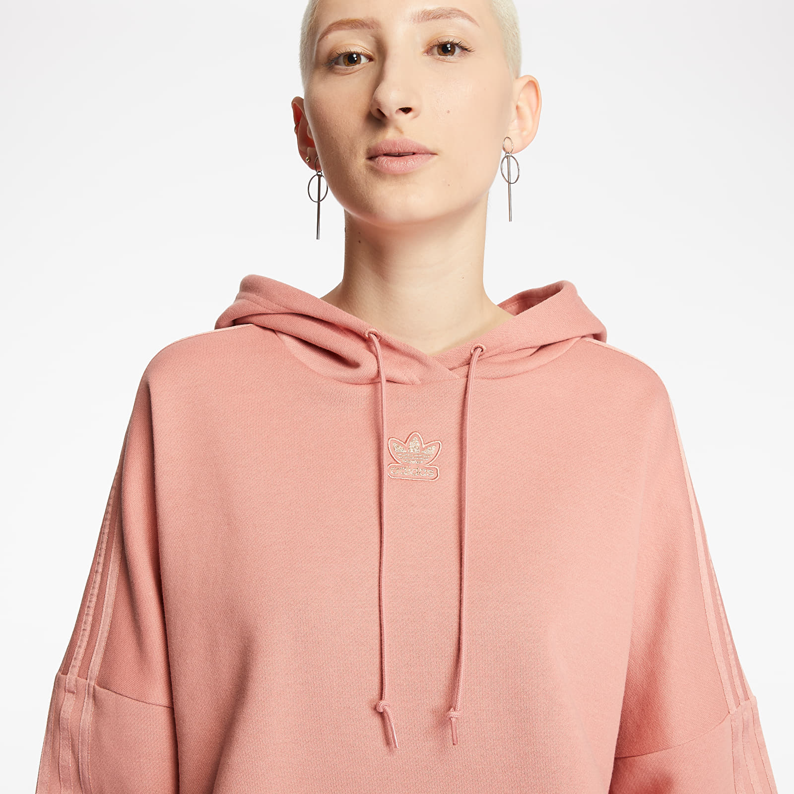 Hoodies and sweatshirts  adidas Cropped Hoodie Ash Pink