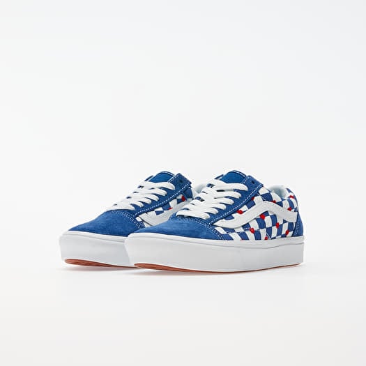 Blue checkered hotsell old skool vans