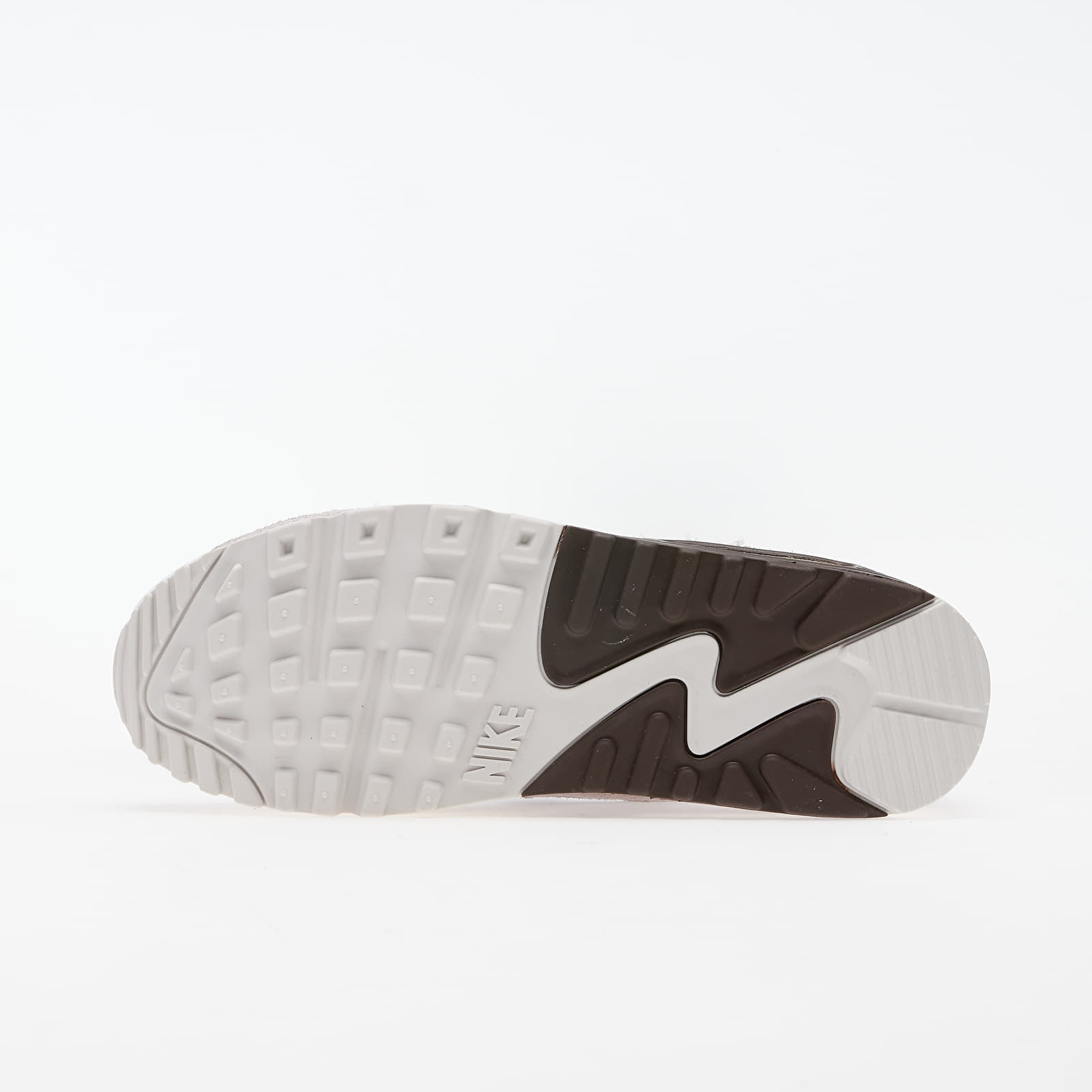 Herren Sneaker und Schuhe Nike Air Max 90 White/ Baroque Brown-Sail-Vast Grey