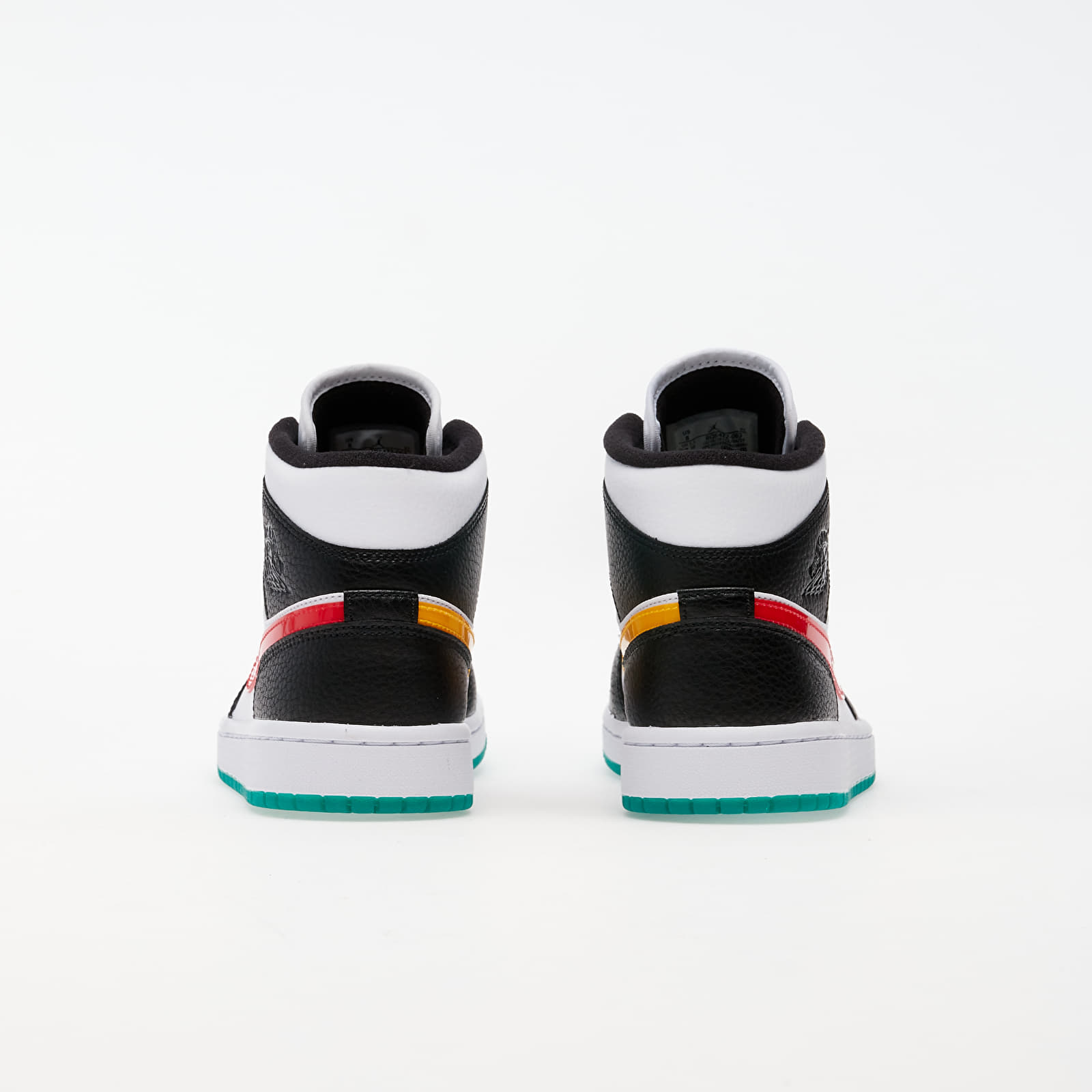 Nike air jordan 1 new arrivals mid black/university red/white/lucid green