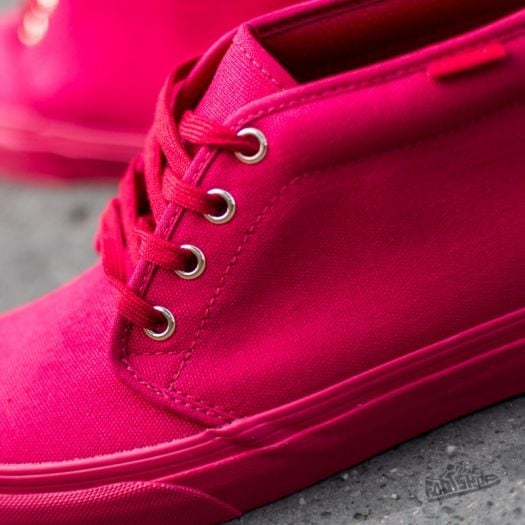 Vans mono red on feet outlet