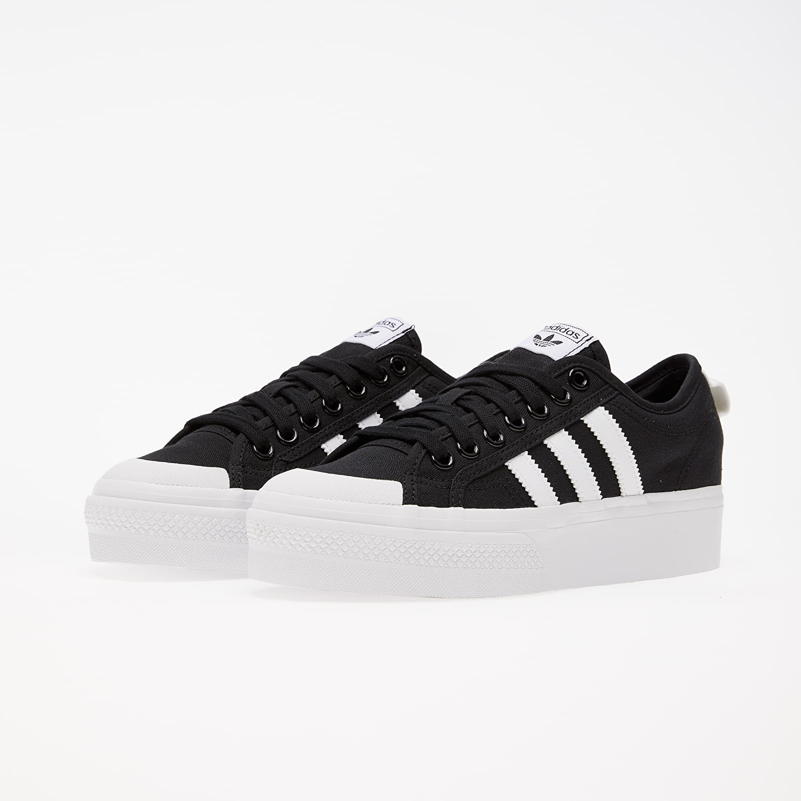 Women s shoes adidas Nizza Platform W Core Black Ftw White Ftw