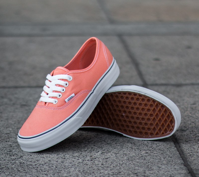 Salmon colored vans top
