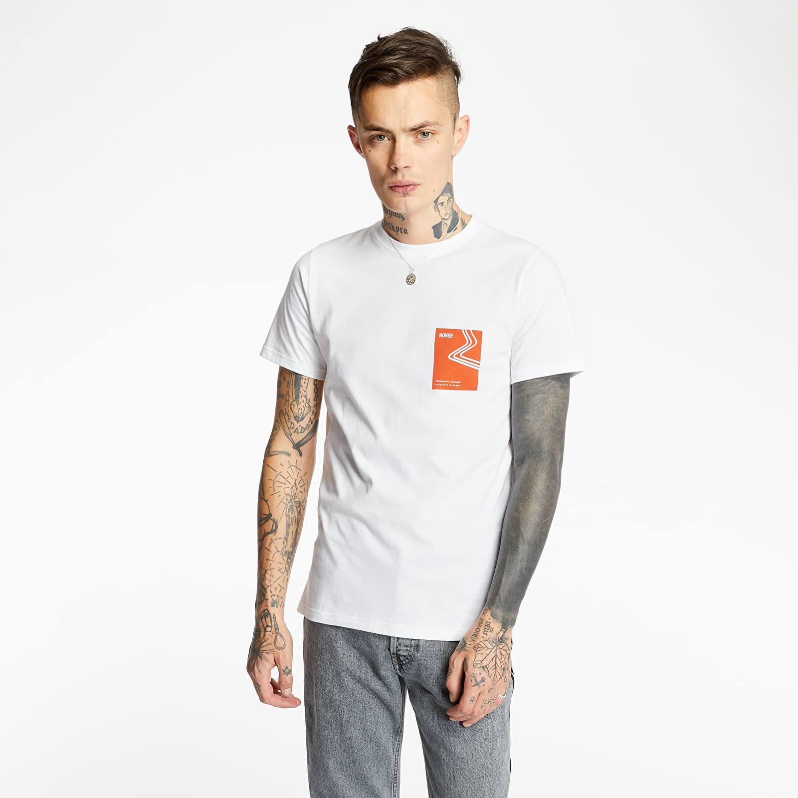 Magliette Norse Projects Niels Icographic 1 Tee Golden Orange