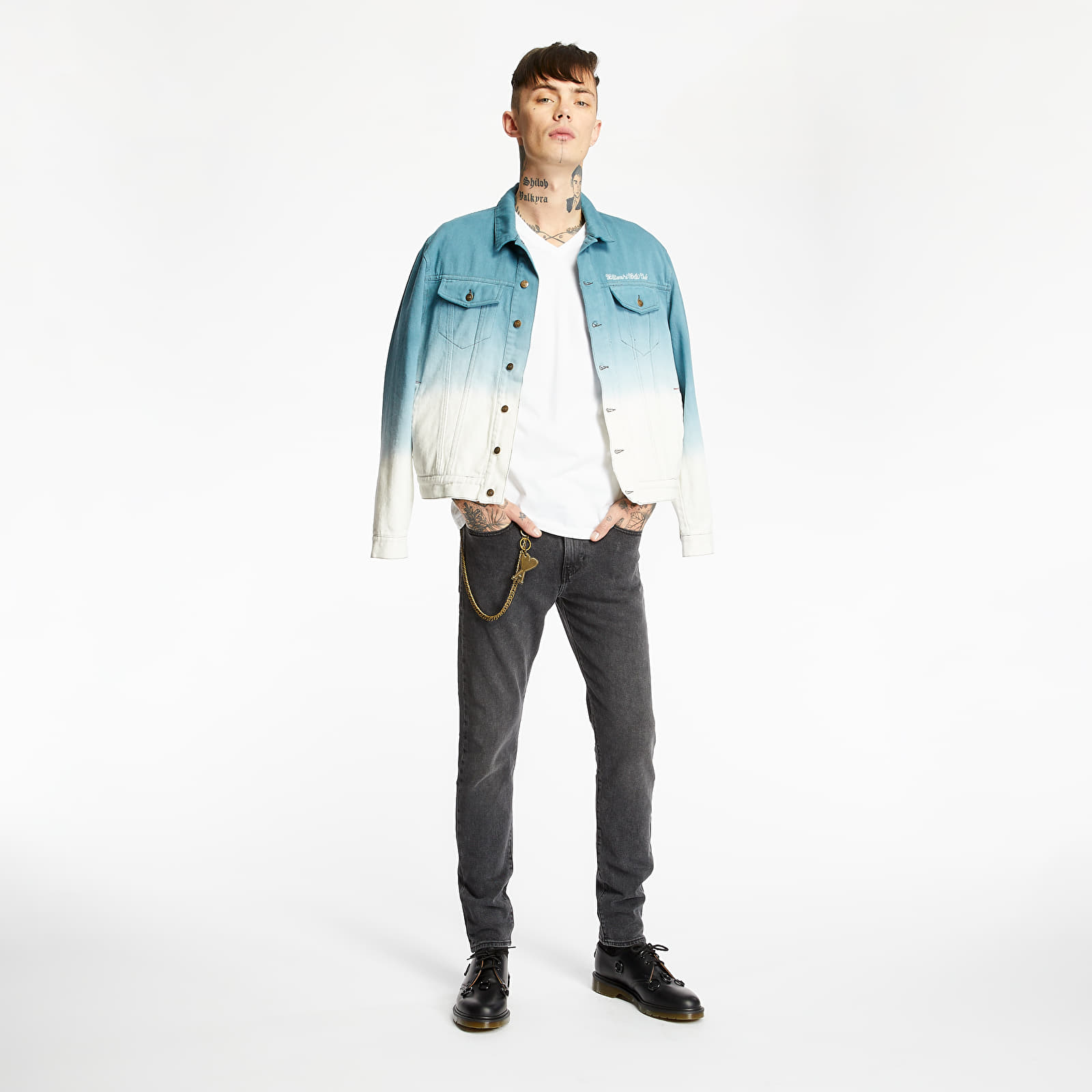 Jackets Billionaire Boys Club Dip Dye Trucker Jacket Teal