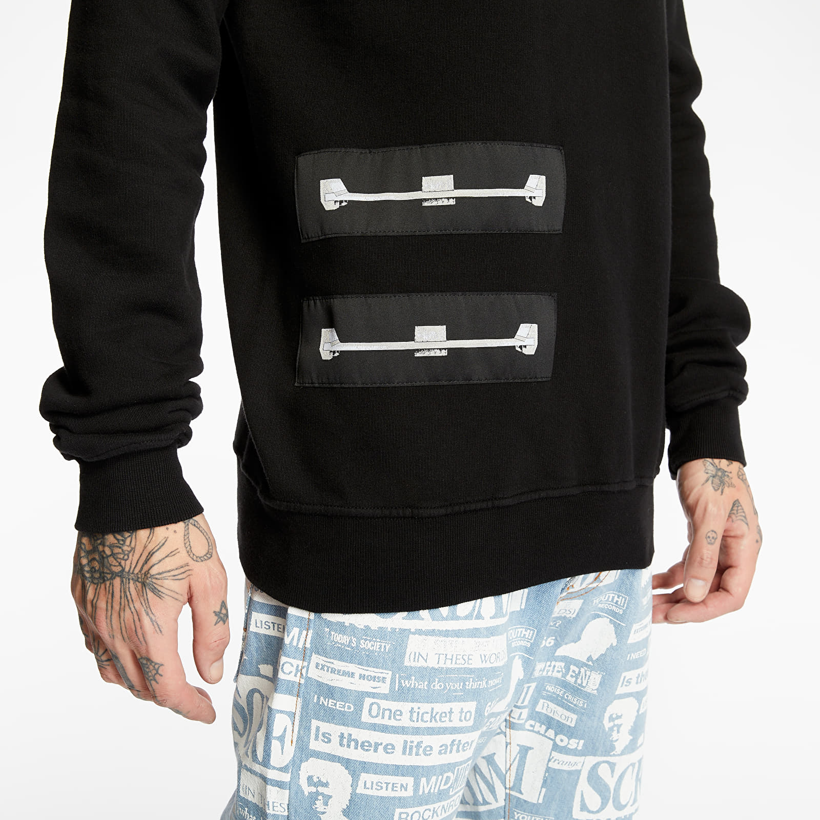 Hoodies and sweatshirts  Rick Owens DRKSHDW Felpa Crewneck Sweatshirt Black