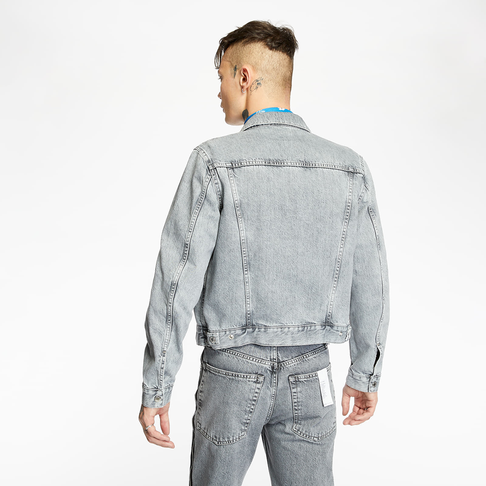 Geci HELMUT LANG Masc Trucker Jacket Acc Concrete Stone