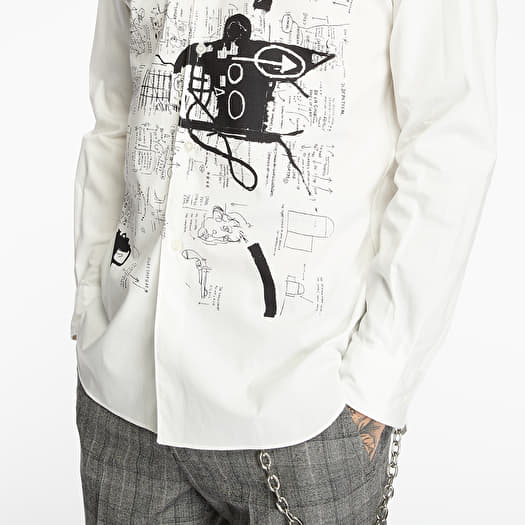 comme des garçon × Basquiat Jean Michel Basquiat Modelling at a Comme des Garçons Show