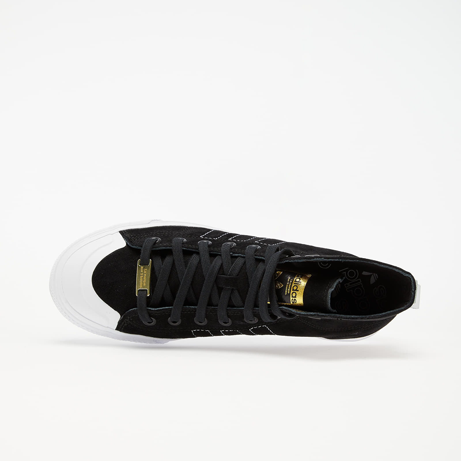 Sko til mænd adidas Nizza Hi Rf Core Black/ Core Black/ Ftw White
