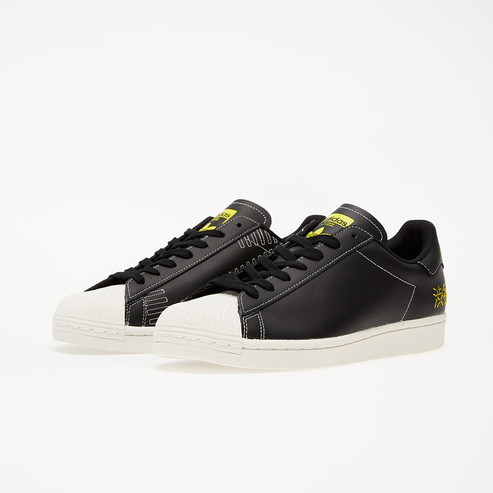 Adidas superstar pure black best sale