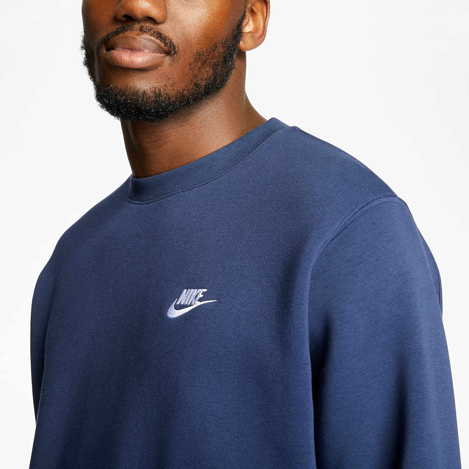Crew Neck Navy Blue Wallpaper 8k
