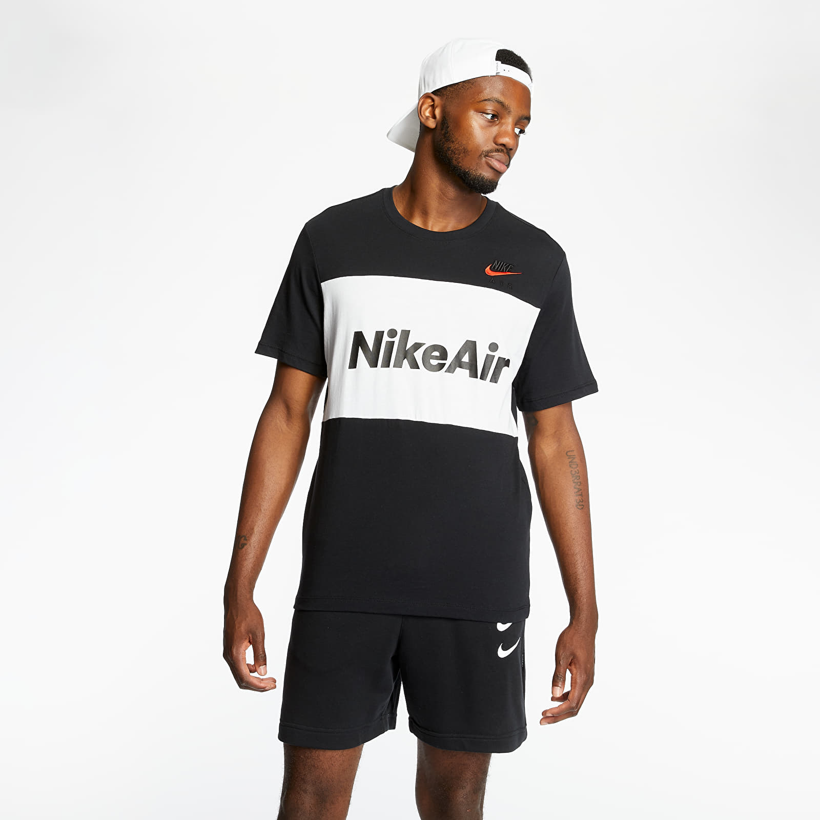 Koszulki Nike Sportswear Nike Air Tee Black/ White