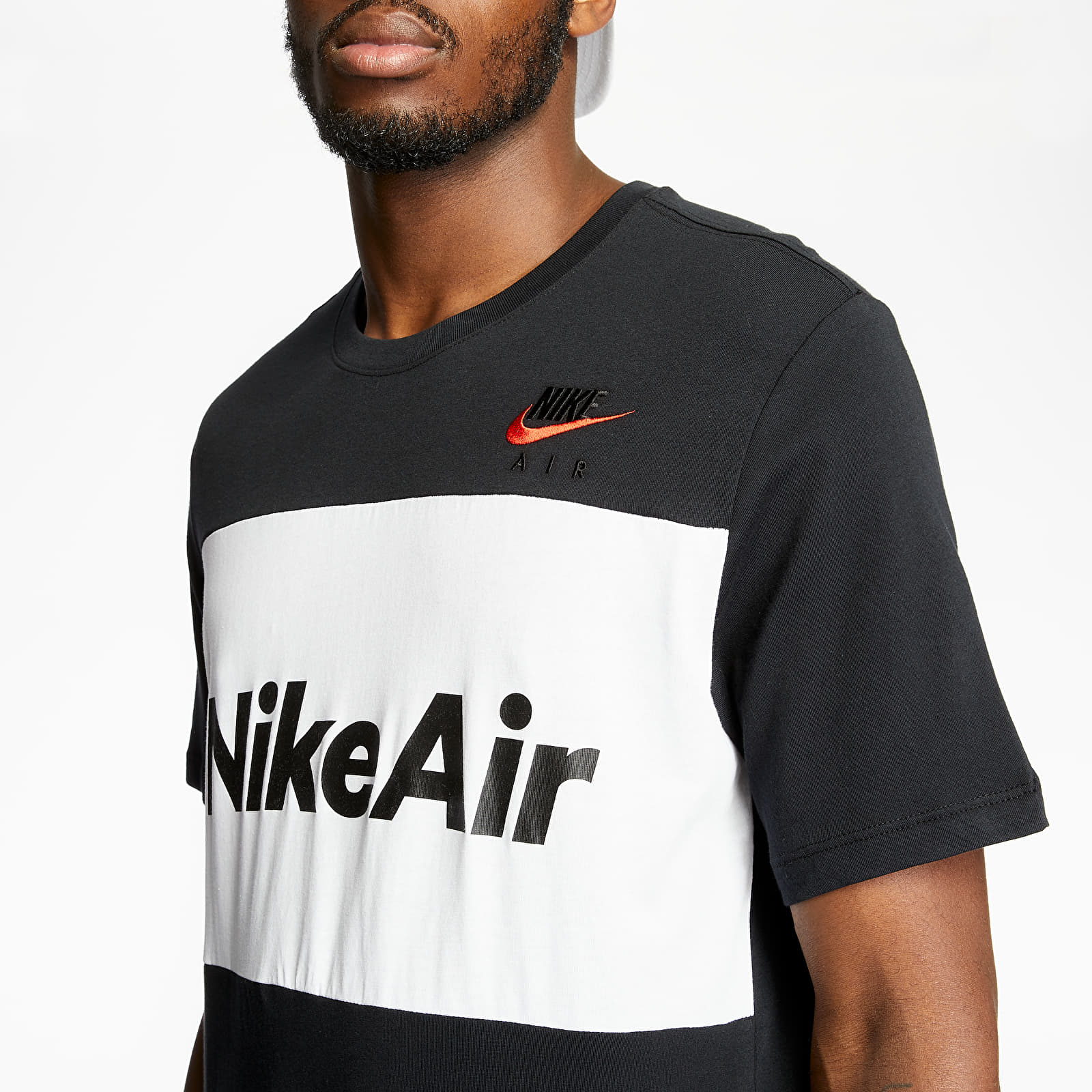 Koszulki Nike Sportswear Nike Air Tee Black/ White