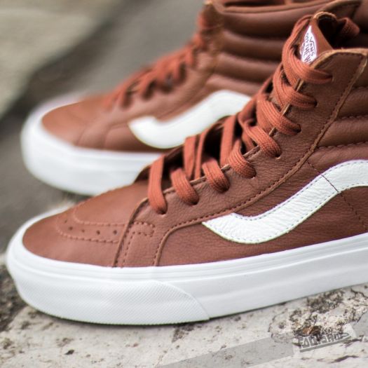 Vans premium leather sk8-hi reissue sales