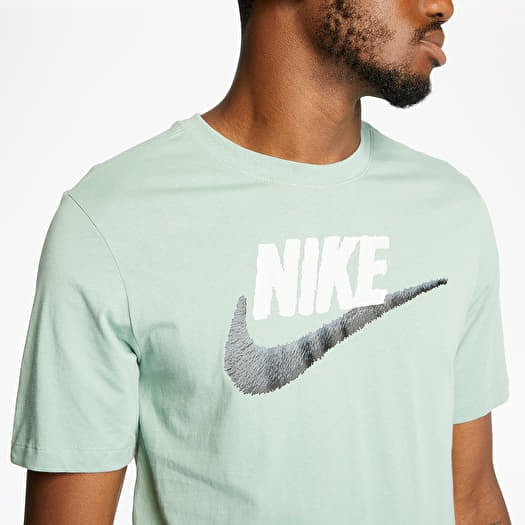 T shirts Nike Sportswear Brand Mark Tee Silver Pine Platinum Tint Black Footshop