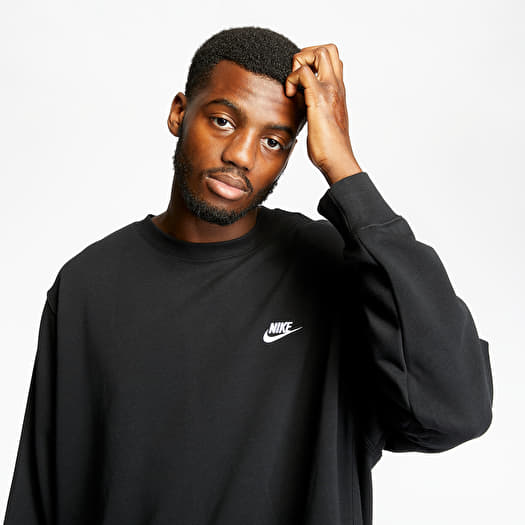 Black nike crew neck sweater deals
