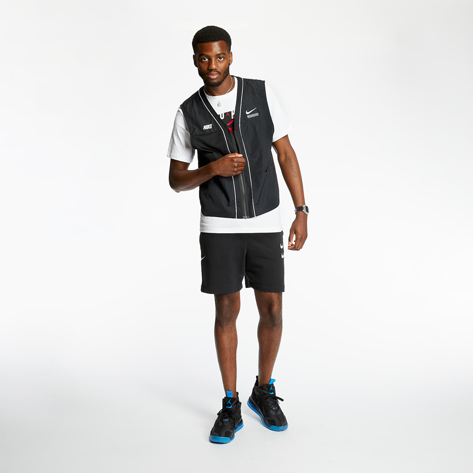 Vests Nike Sportswear DNA Woven Vest Black/ Black